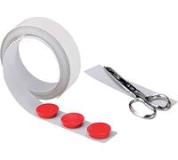 magnetoplan Holtz Bande murale en métal Blanc 5 m x 35 mm