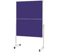 magnetoplan Holtz Tableau de conférence feutre bleu pliable 1500 x 1200 mm