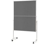 magnetoplan Holtz Tableau de présentation en feutre gris pliable 1500 x 1200 mm