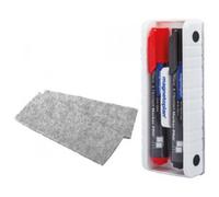 magnetoplan magnetoplan effaceur de tableau aimanté avec marqueurs noirServices généraux magnetoplan Effaceur de tableau aimant'