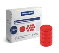 magnetoplan Discofix aimant rond "magnum" diamètre : 34 mm rouge 10 aimants