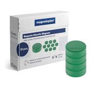 magnetoplan Discofix aimant rond "magnum" diamètre : 34 mm vert 10 aimants