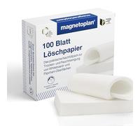 magnetoplan papier buvard, 100 feuilles, papier buvard interchangeable pour l'effaceur de tableau magnetoplan, blanc, recharge