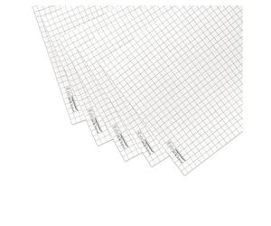 magnetoplan Papier pour flipchart magnetoplan, 65 x 98 cm, quadrillé d'un côté, 5 blocs de flipchart de 20 feuilles chacun, blanchi sans chlore