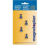 magnetoplan Porte-mémo magnétique Diamètre : 18 mm bleu 4 pièces