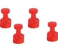magnetoplan Porte-mémo magnétique Diamètre : 18 mm rouge 4 pièces