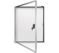 magnetoplan Présentoirs 1214000 Utilisation pour format de papier: 4 x DIN A4 à lextérieur 1214000 aluminium blanc 1 pc(s)