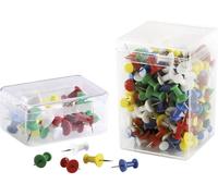 magnetoplan Punaise pour tableau daffichage jaune, blanc, bleu, rouge, vert 200 pc(s)