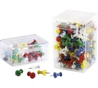 magnetoplan Punaise pour tableau d'affichage jaune, blanc, bleu, rouge, vert 200 pc(s)