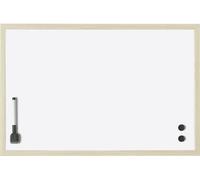 Magnetoplan tableau blanc mural avec cadre en bois, 79 x 59 cm 121927 G