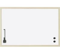 magnetoplan Tableau blanc (l x H) 800 mm x 600 mm blanc laqué aimants inclus, format paysage ou portrait, marqueur pour tableau fourni