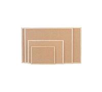 magnetoplan Holtz 121921 Tableau en liège avec cadre en bois 400 x 300 mm Accessoires inclus