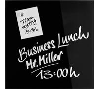 magnetoplan Tableau magnétique en verre Glasboard (l x H) 400 mm x 400 mm noir 13401012