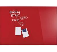 magnetoplan Tableau magnétique en verre (l x H) 1500 mm x 1000 mm rouge 13408006