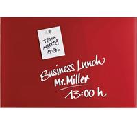 magnetoplan Tableau magnétique en verre (l x H) 400 mm x 600 mm rouge 13402006