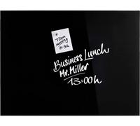magnetoplan Tableau magnétique en verre (l x H) 800 mm x 600 mm noir 13403012