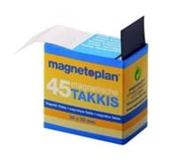 magnetoplan Takkis Lot de 45 autocollants Noir 30 x 20 mm