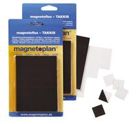 magnetoplan Takkis sous blister autocollant noir 15 x 15 x 0,75 mm 140 pièces