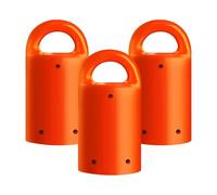 MagnetPal Outil de recherche de clous muraux magnétiques - Petit outil de recherche de clous muraux facile derrière le mur, outil pour trouver des clous (lot de 3, orange)