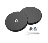 Magnetpro 2 pièces aimants caoutchoutés forts antidérapants, anti-rayures et anti-corrosion, force supérieure à 30 kg, avec un trou de filetage 1/4 "et une vis en acier inoxydable pour PTZ, caméra