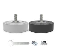 Magnetpro Aimants de montage super puissants avec revêtement en caoutchouc, base résistante aux rayures et à la corrosion, plus de 35 kg de force, taille robuste de 50,6