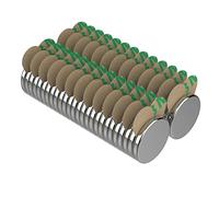 Magnetpro Lot de 50 Mini aimants Autocollants 8 x 1 mm aimantés par Paire pour l'éducation, la Recherche, Le Travail, Le Commerce, la présentation et l'industrie