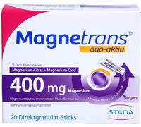 Magnetrans duo-actif 400 mg Magnésium, bâtonnets de granulés directs, 20 pcs. Sachet
