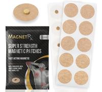 MagnetRX® Patchs de Magnétothérapie - Lot de 20 patchs d'acupression magnétiques - Aimants de guérison 3 500 Gauss ultra puissants pour le corps - Aimant thérapeutique