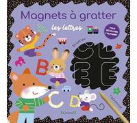 Magnets à gratter - Les lettres - Pochette avec 3 planches à gratter - Dès 3 ans