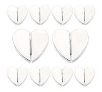 Magnets de rideaux, clips de rideaux magnétiques | Clips d'aimants de douche forts Drape plus près | Poids en alliage 10x, fermeture lourde en forme de cœur pour la salle de bain de la chambre à