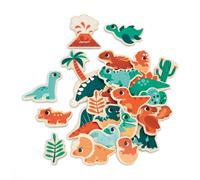 Magnets dinosaures en bois fsc 24 pcs orange TU