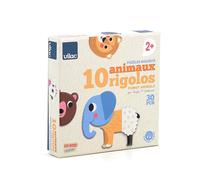Magnets en bois 10 animaux rigolos Vilac