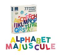 Magnets en bois Alphabet majuscules Vilac