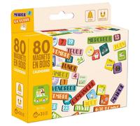 Jeujura - 80 Magnets Bois Calendrier - Apprendre Les Jours, Mois et Saisons - pour accompagner Les Tableaux - Aimantées en Bois - Organiser Son Planning - Cpffret 17x15x4cm - A partir de 3 Ans - 8968