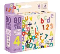 Magnets En Bois - Lettres Minuscules Et Chiffres Beige TU
