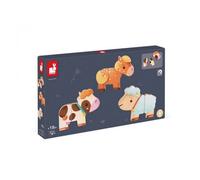 Magnets Ferme en Bois - Juratoys-Janod - J08058 - Orange - Enfant - Mixte