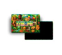 Magnets Frigo - 120 Pays au Choix - Souvenirs Touristiques Pays du Monde - Aimants Décoratifs Réfrigérateur - Cadeau Voyage - Style Traditionnel - 5,4 x 7,8 cm - 1 Unité (Ethiopie)