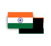 Magnets Frigo - 150 Pays au Choix - Souvenirs Touristiques Pays du Monde - Aimants Décoratifs Réfrigérateur - Cadeau Voyage - Style Traditionnel - 5,4 x 7,8 cm - 1 Unité (Inde (Drapeau))