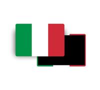 Magnets Frigo - 150 Pays au Choix - Souvenirs Touristiques Pays du Monde - Aimants Décoratifs Réfrigérateur - Cadeau Voyage - Style Traditionnel - 5,4 x 7,8 cm - 1 Unité (Italie (Drapeau))