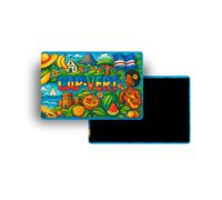 Magnets Frigo - 150 Pays au Choix - Souvenirs Touristiques Pays du Monde - Aimants Décoratifs Réfrigérateur - Cadeau Voyage - Style Traditionnel - 5,4 x 7,8 cm - 1 Unité (Cap Vert)