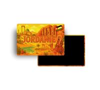Magnets Frigo - 150 Pays au Choix - Souvenirs Touristiques Pays du Monde - Aimants Décoratifs Réfrigérateur - Cadeau Voyage - Style Traditionnel - 5,4 x 7,8 cm - 1 Unité (Jordanie)