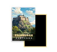 Magnets Frigo Villes du Monde - 300 Modèles aux Choix - Aimants Réfrigérateur - Souvenirs Touristiques - Cadeau Original - 5,4 x 7,8 cm - 1 Unité (Edinburgh)