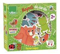 Vilac Jouet de premier âge 8026 – Magnets Jardin – Bois multicolore, boîte 20 pièces