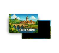 Magnets Régions & Départements Souvenirs Touristiques France - Carte Postale Aimantée Ultra Colorée 130 Modèles - Souvenirs aimantés de Voyage à Collectionner (70 - Haute-Saône)