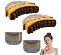 magnetspiele Lot de 2 brosses lymphatiques pour le visage - Brosse de drainage lymphatique - Avec boîte de rangement - Brosse de contour pour le menton et la mâchoire - Contour du visage - Design