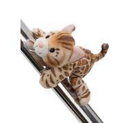 MagNICI 63065 Peluche Chat Bengal, avec Aimant, Marron, pour réfrigérateur, Tableau, métal et Bien Plus Encore, idée Cadeau,12 cm