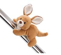 MagNICI Kangourou Kelly 12cm Brun - Peluche avec Aimant - Animal magnétique pour réfrigérateur, Tableau Noir, élément métallique et Beaucoup Plus, Superbe idée Cadeau