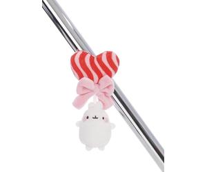 MagNICI Molang 62772 Sucette avec Molang, 5 cm, Blanche, Peluche avec Aimant, Peluche pour réfrigérateur, Tableau Noir, métal et Bien Plus Encore, idée Cadeau