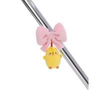 MagNICI Molang 62773 Nœud avec Piu Piu 4 cm, Jaune, Peluche aimantée, Jouet en Peluche pour réfrigérateur, Tableau Noir, métal et Bien Plus Encore, Idée Cadeau