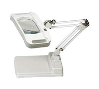 Magnificateur, lampe LED de loupe 2 en 1 - Rectangle d'agrandissement de longer de 10x / 8x éclairé avec support - pour le bureau, couture, table - Lumière vive pour la lecture, artisanat Aqiong